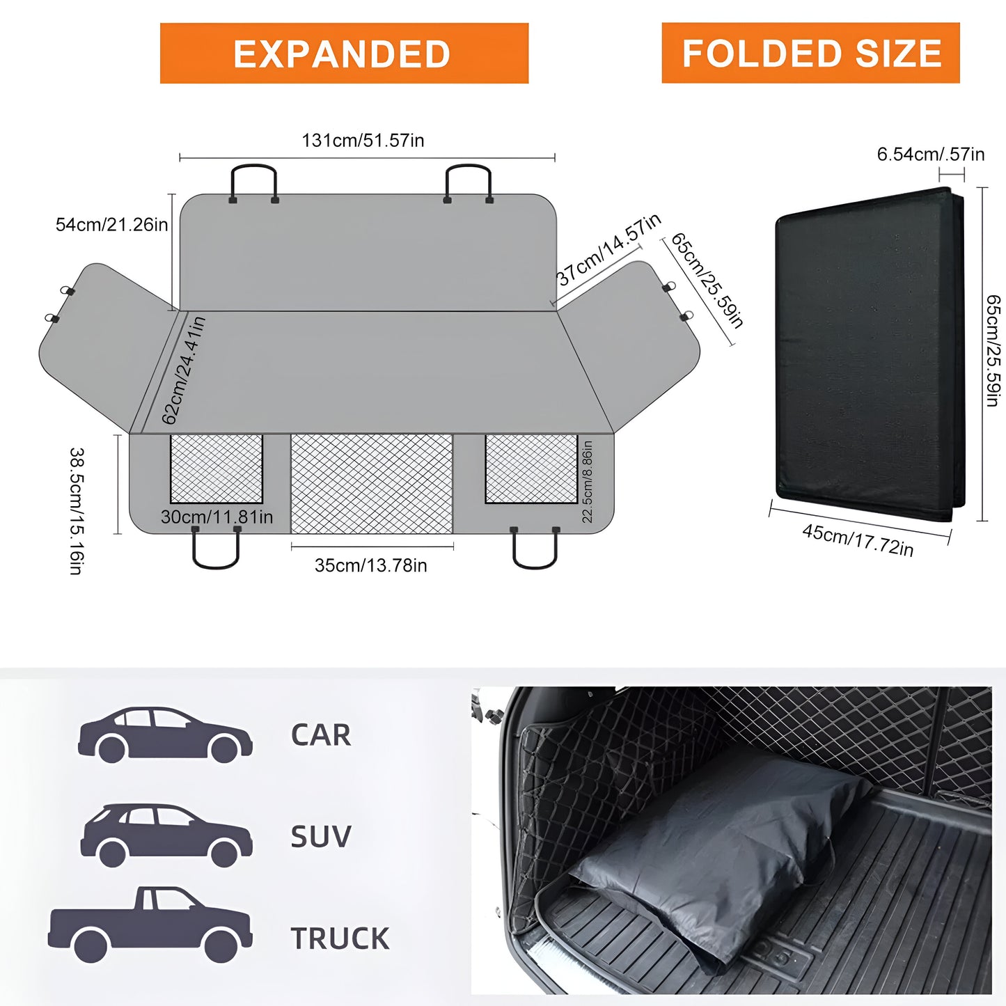 🐾 Premium Hard Bottom Car Seat Cover 🐾 - 🚨 50% OFF Clearance Sale 🚨