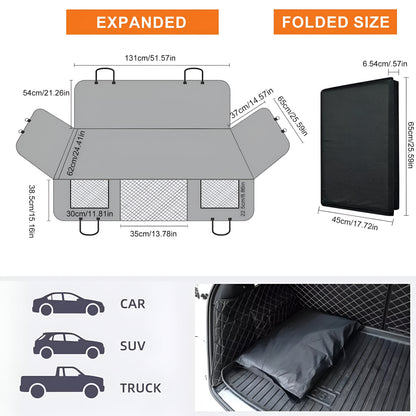 🐾 Premium Hard Bottom Car Seat Cover 🐾 - 🚨 50% OFF Clearance Sale 🚨