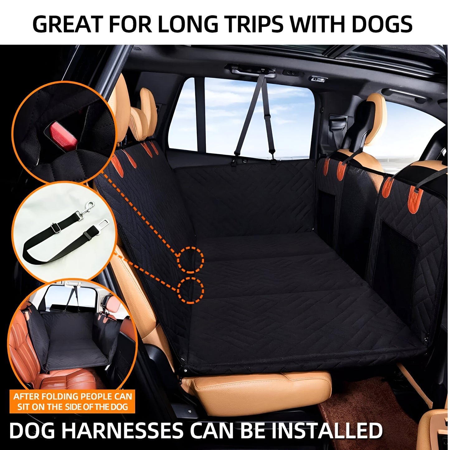 🐾 Premium Hard Bottom Car Seat Cover 🐾 - 🚨 50% OFF Clearance Sale 🚨